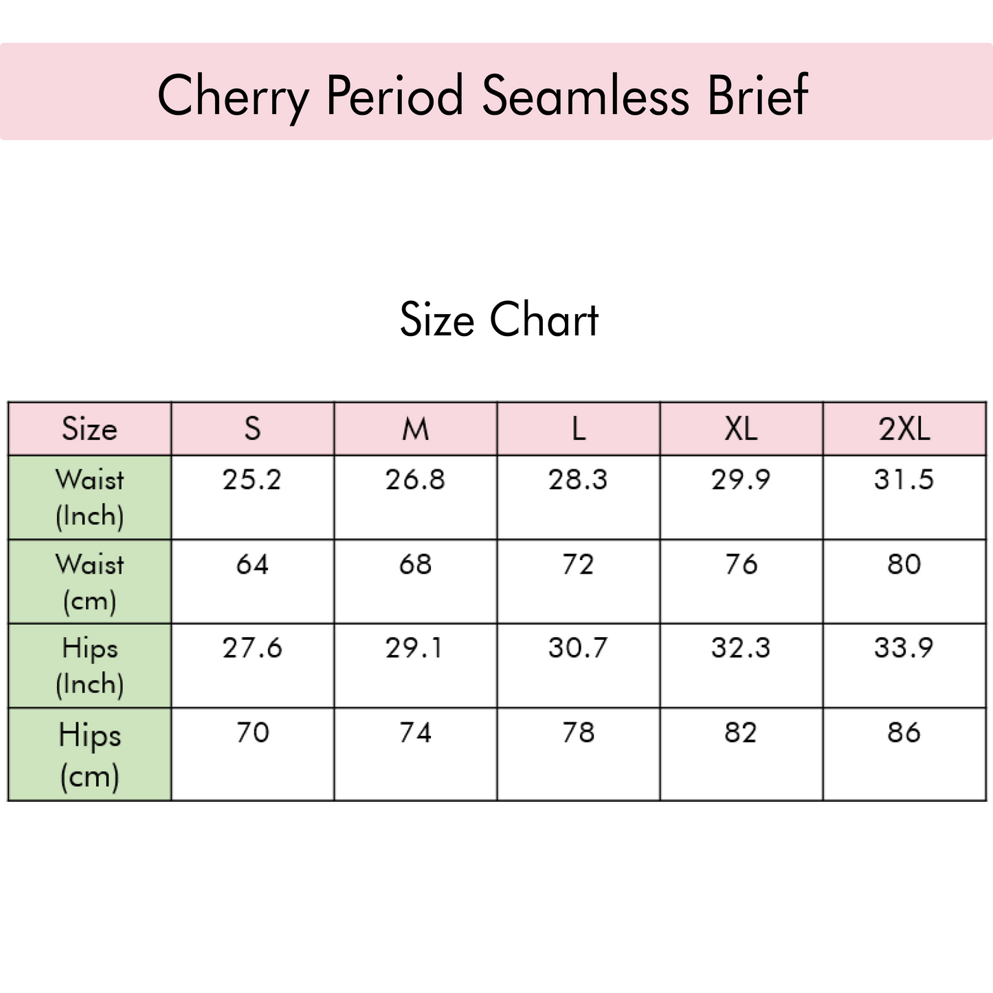 Cherry Period Seamless Brief
